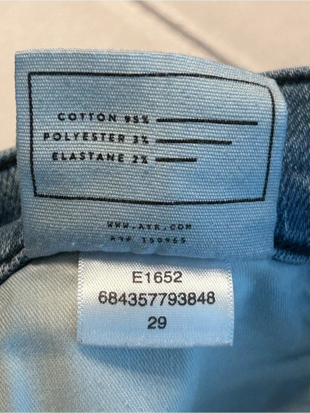 AYR The Bomb Pop Jeans Size 29 Frayed Hem Denim_12